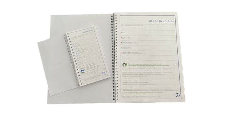 agenda spirale copie Calendrier, agenda