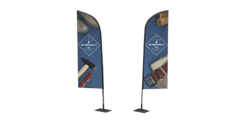 drapeau double face Signalétique, PLV