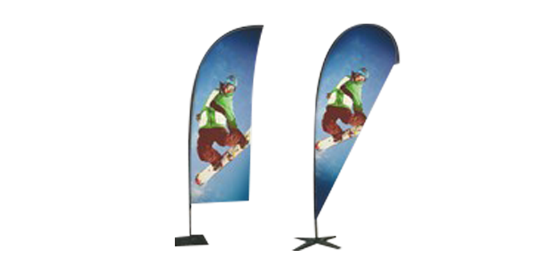 drapeau fibre de verre Signalétique, PLV