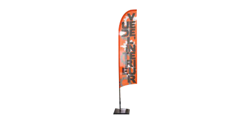 drapeau interieur Signalétique, PLV