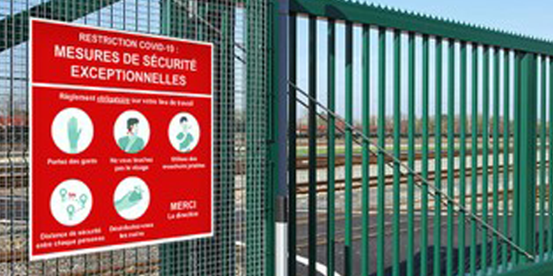 panneau chantier Signalétique, PLV